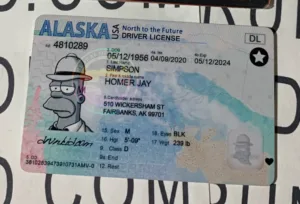 Alaska Fake ID Frontside