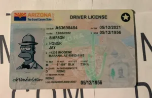 Arizona Fake ID Frontside
