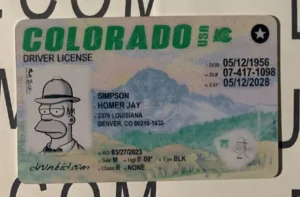 Colorado Fake ID Frontside
