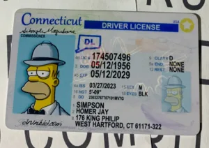 Connecticut Fake ID Frontside