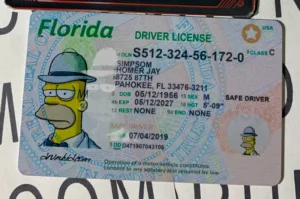 Florida Fake ID Frontside