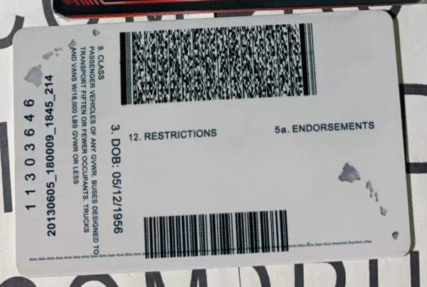 Hawaii Fake ID Barcode