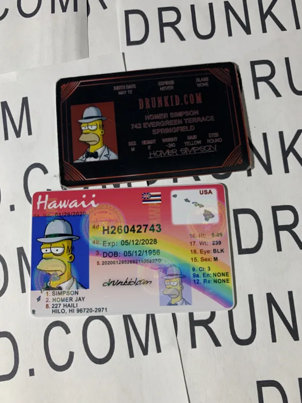 Hawaii Fake ID Hologram