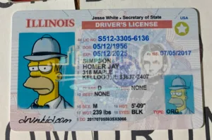 Illinois Fake ID Frontside