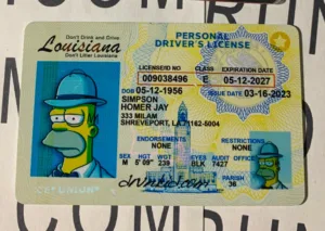 Louisiana Fake ID Frontside