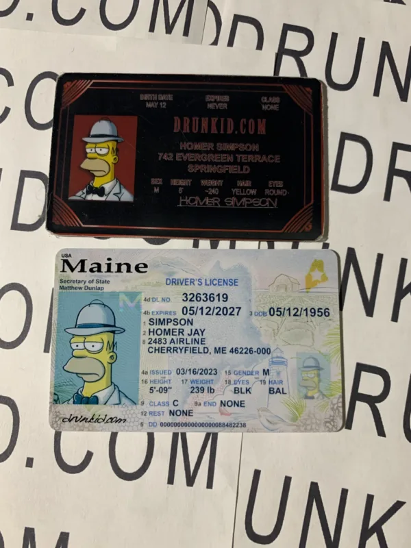 Maine Fake ID Hologram