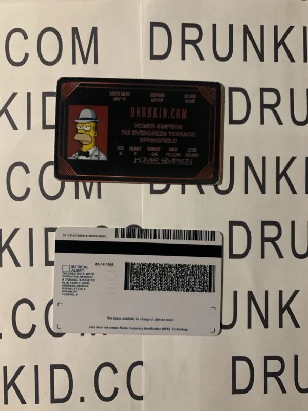 Michigan Fake ID Backside