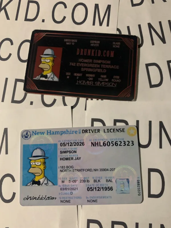 New Hampshire Fake ID Hologram