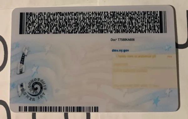 New York Fake ID Barcode