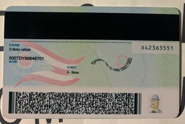 Ohio Fake ID Barcode