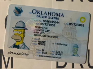 Oklahoma Fake ID Frontside