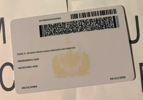 Vermont Fake ID Barcode