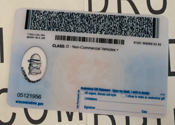 Wisconsin Fake ID Barcode