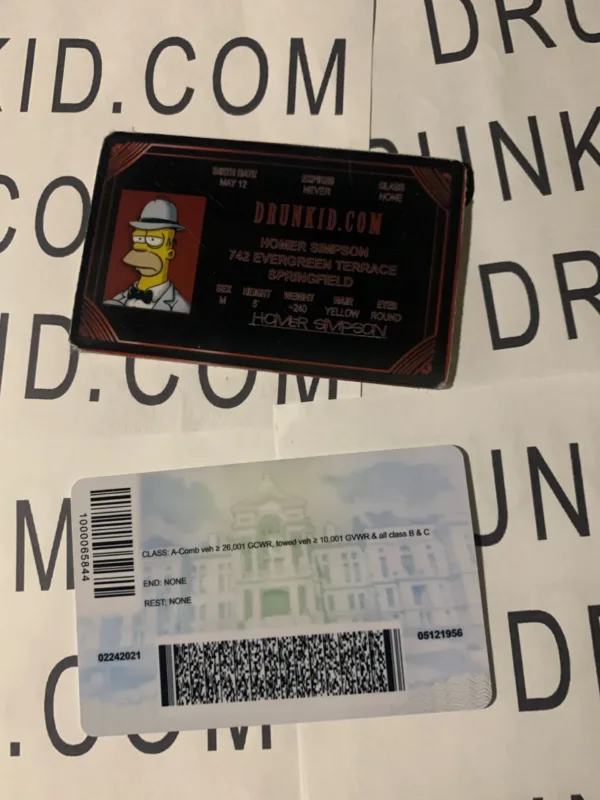 Wyoming Fake ID Backside