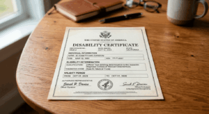 Disability Certificate