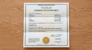 Divorce Certificate