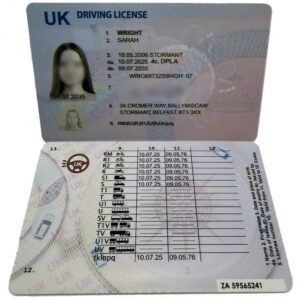 Driving License Northern Irish version 2025
