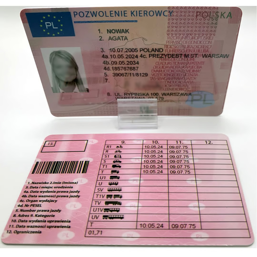 Polish driving license (2024)
