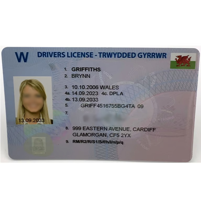 Welsh Driving License - Image 3